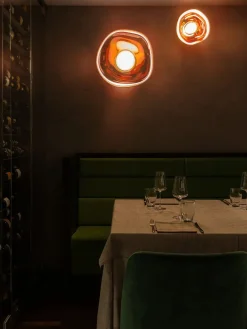 Melt Surface Væglampe, gold fra Tom Dixon