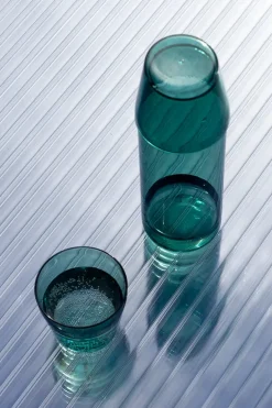 Milk, set of 1 carafe + 2 glasses, yellow fra Nine