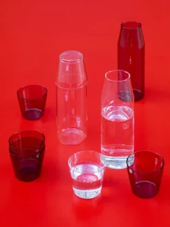 Milk, set of 1 carafe + 2 glasses, grey fra Nine