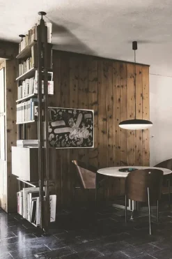 Model 2065 Pendel, sorte overskærme med sort ledning fra Astep