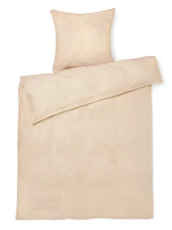 Monochrome Lines Sengetøj, okker/hvid fra Juna