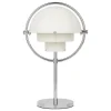 Multi-Lite Portable Bordlampe, krom/hvid fra GUBI