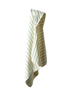 Naram Baby Towel, white & grass fra Bongusta