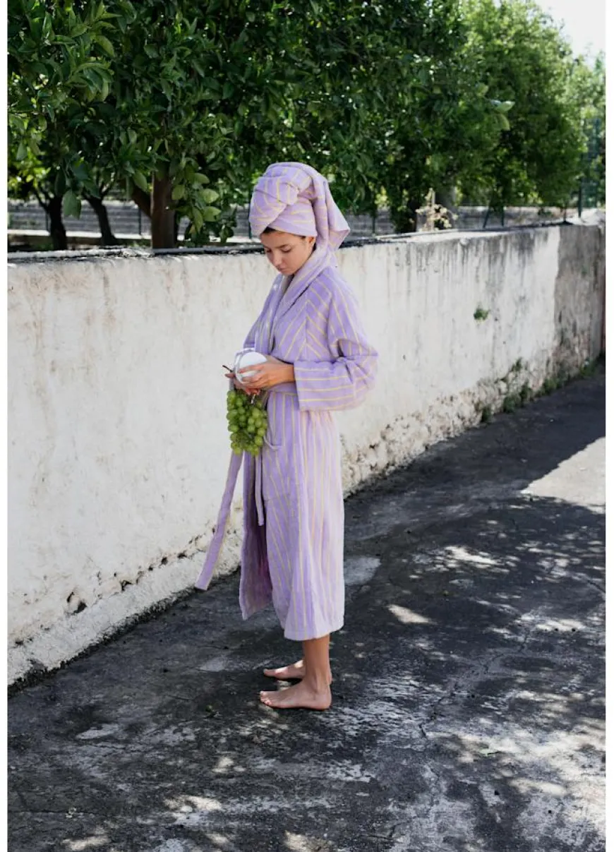 Naram badekåbe, Seafoam & Deep Teal fra Bongusta