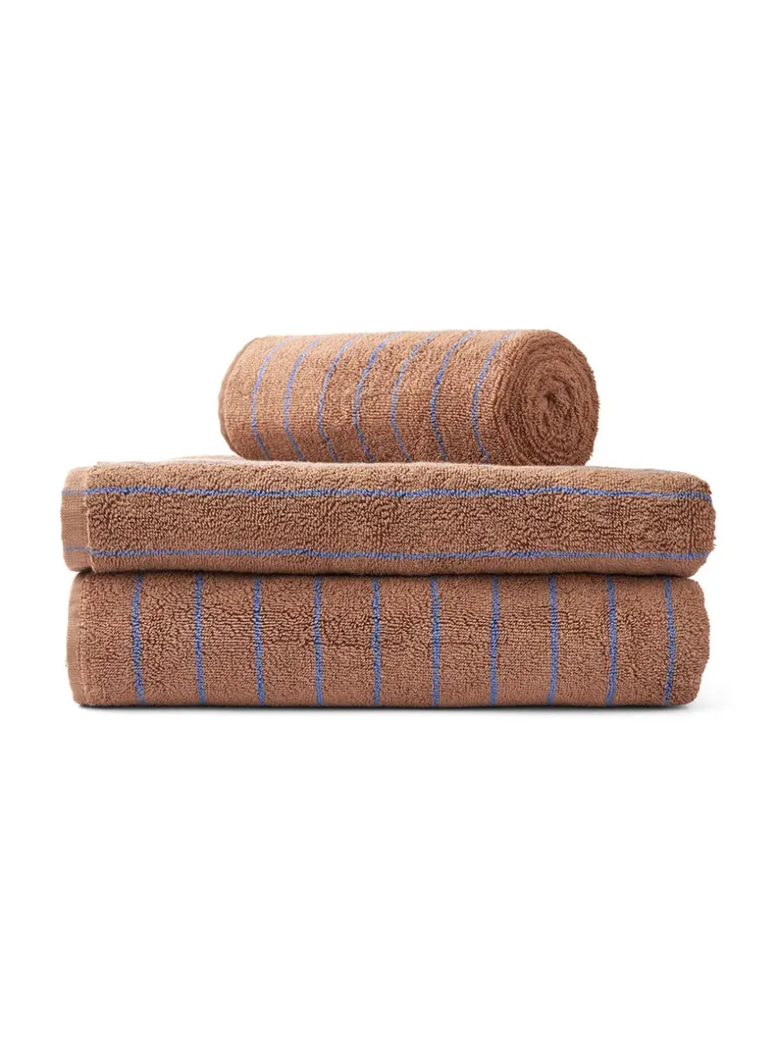 Naram towel - Creme & Ink fra Bongusta