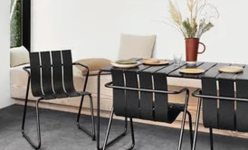 Ocean bord 140x70, sort fra Mater