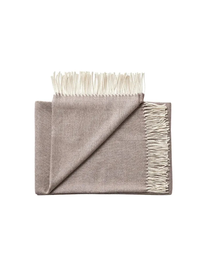 Panama Plaid, grey sand fra Silkeborg Uldspinderi