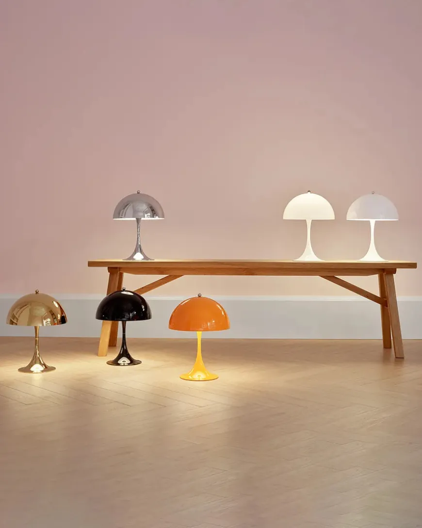 Panthella 250 bordlampe, hvid af Verner Panton