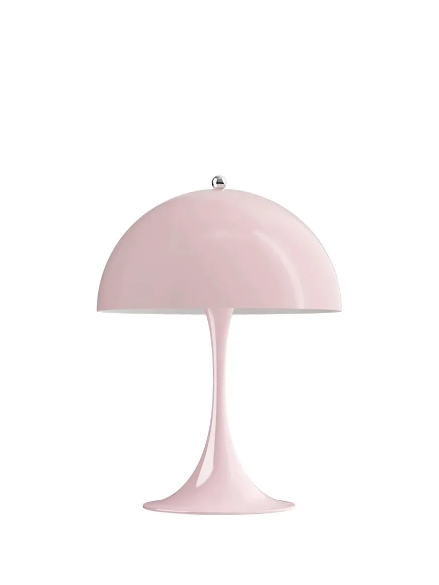 Panthella 250 bordlampe, koral af Verner Panton