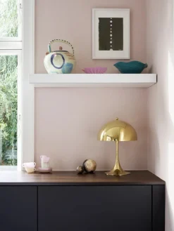 Panthella 320 bordlampe, messing af Verner Panton