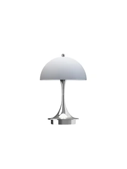Panthella 160 Portable V3, chrome beige af Verner Panton