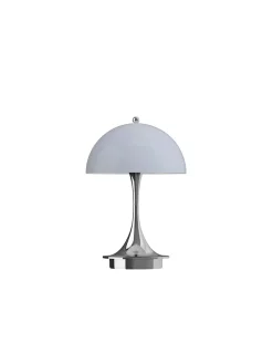 Panthella 160 Portable V3, chrome beige af Verner Panton