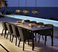 Peacock Stol, Soft Rope m/ben i alu fra Cane-line