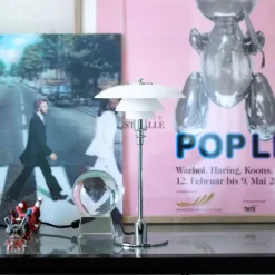 PH 2/1 Bordlampe, sort metalliseret fra Louis Poulsen