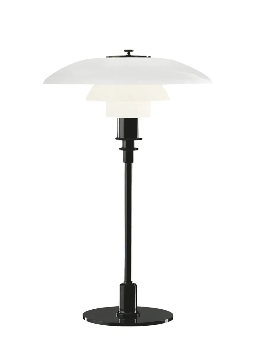 PH 3/2 Bordlampe, sort metalliseret fra Louis Poulsen