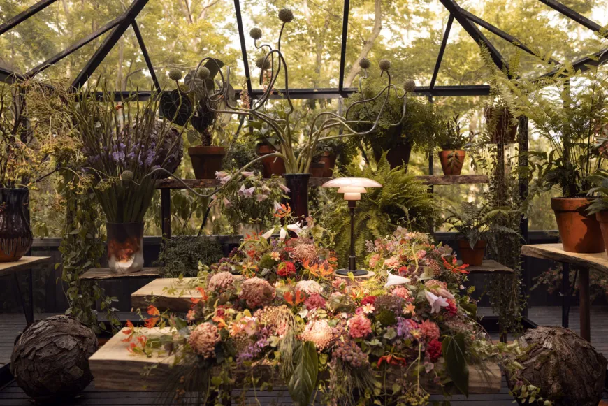 PH 3/2 Bordlampe, sort metalliseret fra Louis Poulsen