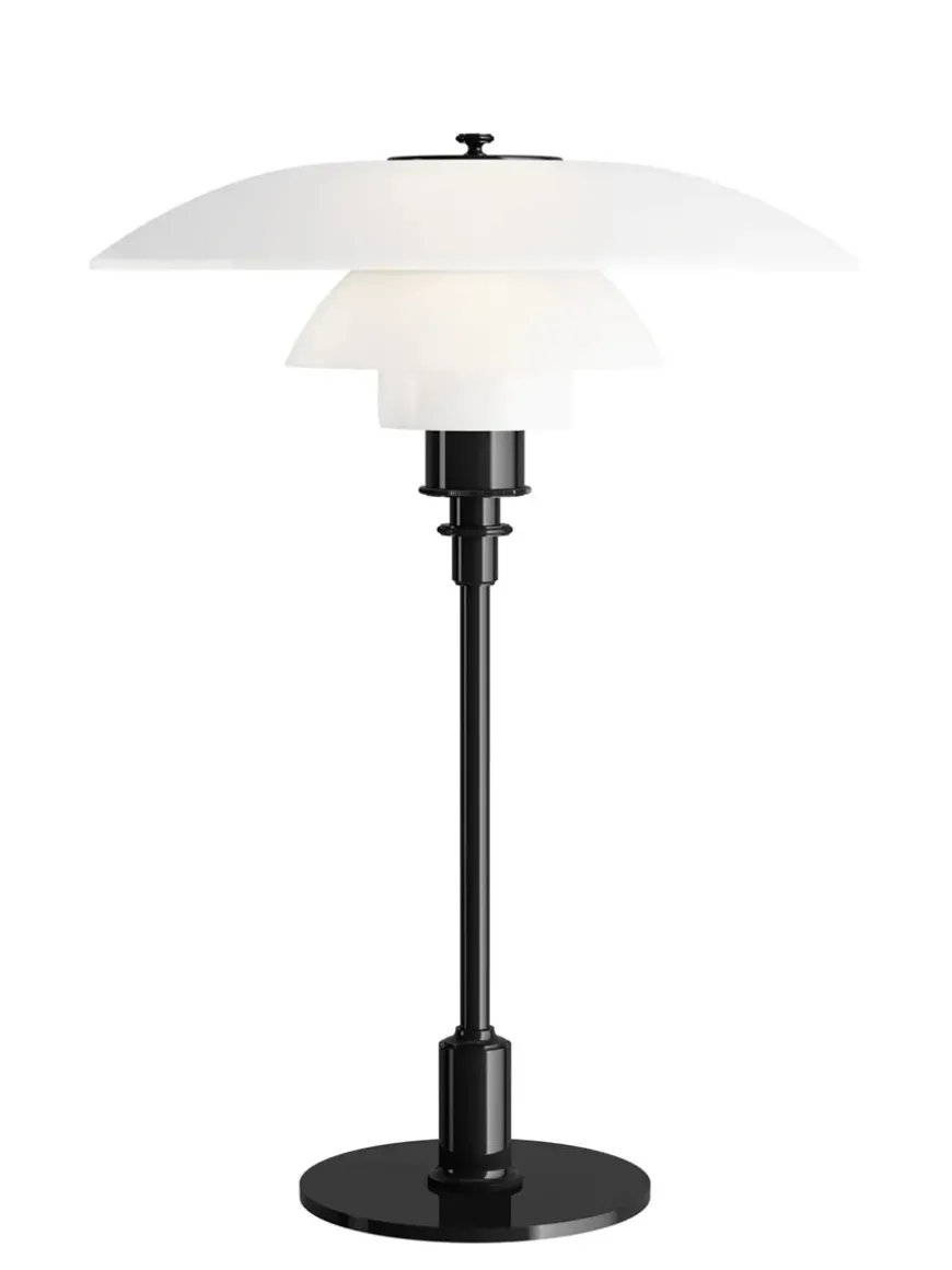 PH 3½-2½ Glas Bordlampe, højglansforkromet fra Louis Poulsen