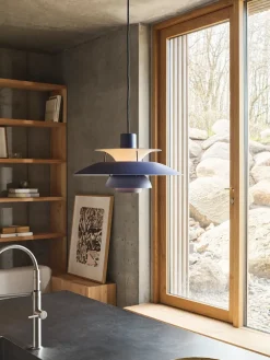 PH 5 Mini Pendant, Monochrome Dusty Indigo af Poul Henningsen