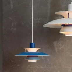 PH 5 Mini Pendant, Monochrome Dusty Indigo af Poul Henningsen