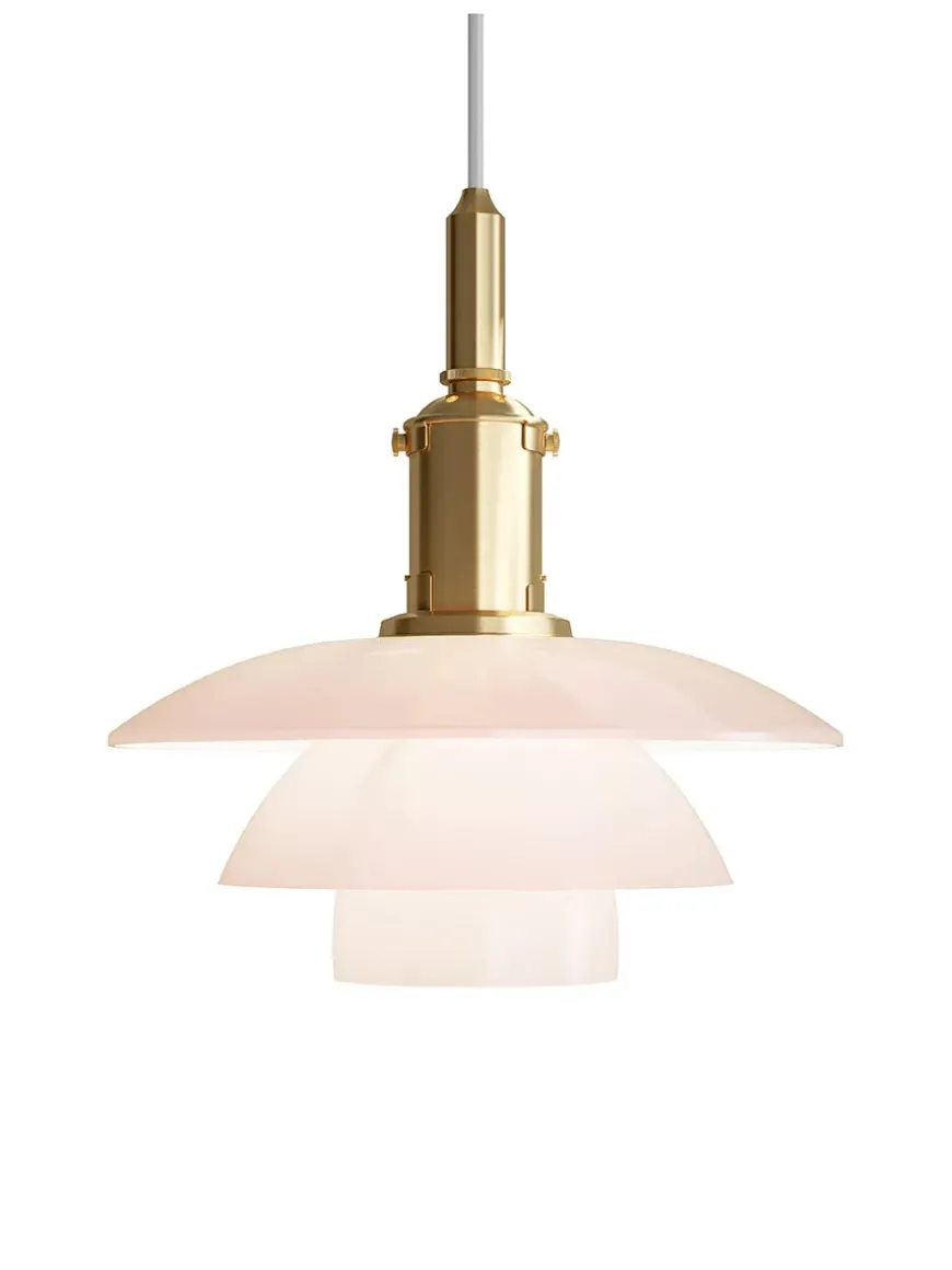 PH 3/3 pendel, messing/opalt glas, limited edition 2022 af Poul Henningsen