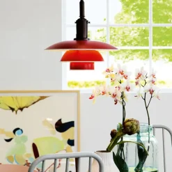 PH 3½-3 Pendel, rød af Poul Henningsen