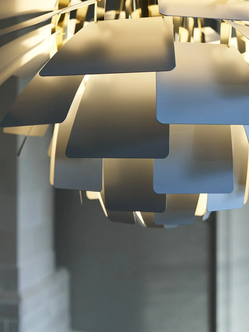 PH Artichoke Dusty Blue/Brass fra Louis Poulsen