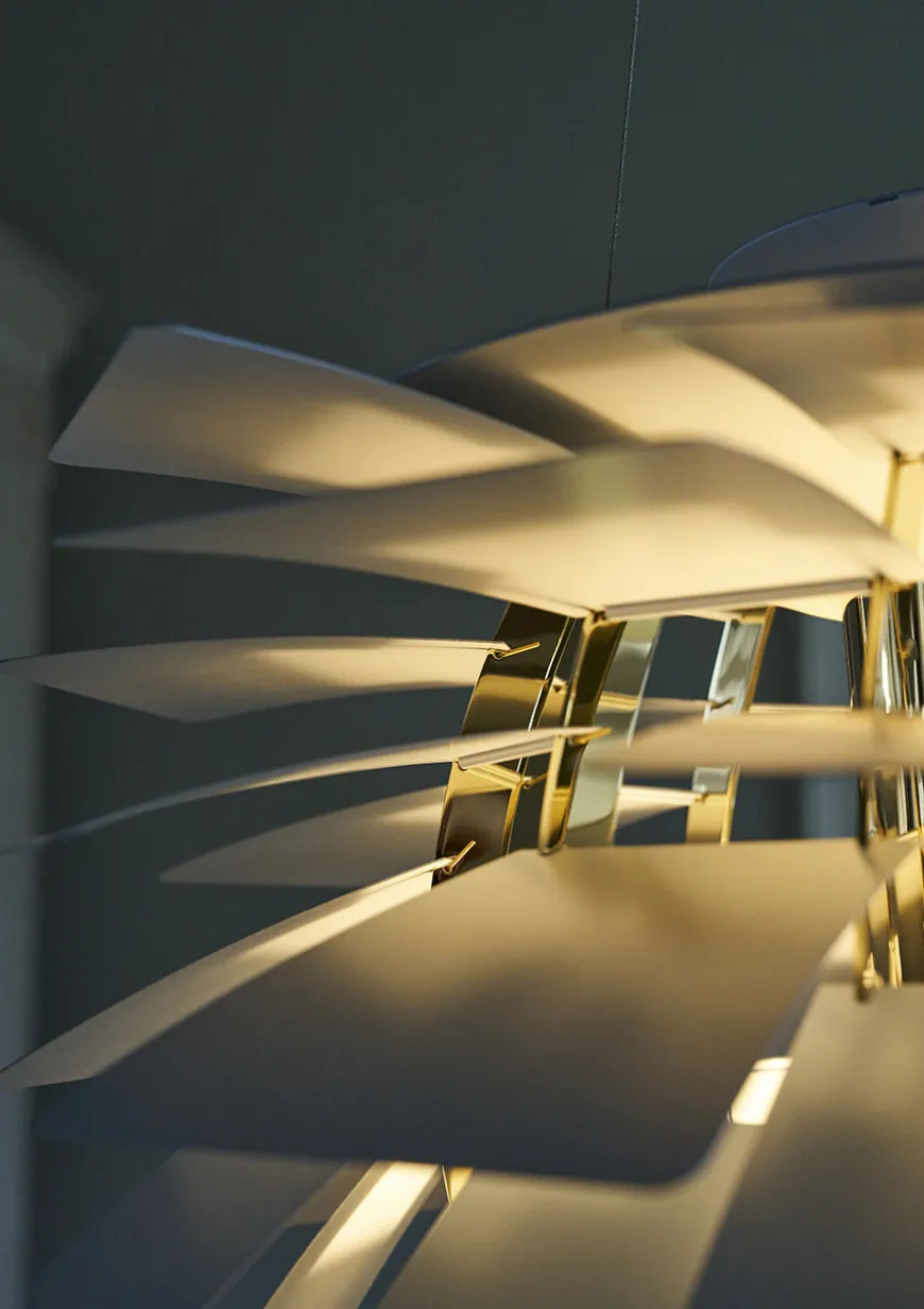 PH Artichoke Dusty Blue/Brass fra Louis Poulsen