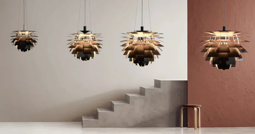 PH Artichoke Dusty Blue/Brass fra Louis Poulsen