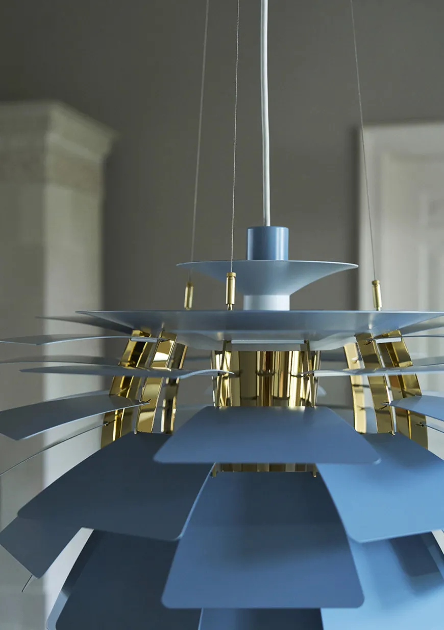 PH Artichoke Dusty Blue/Brass fra Louis Poulsen