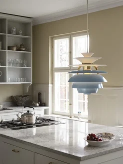 PH Snowball, dusty green/chrome af Poul Henningsen