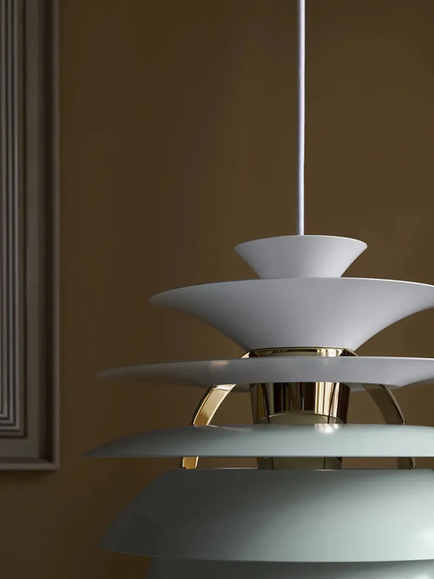 PH Snowball, soft white/chrome af Poul Henningsen