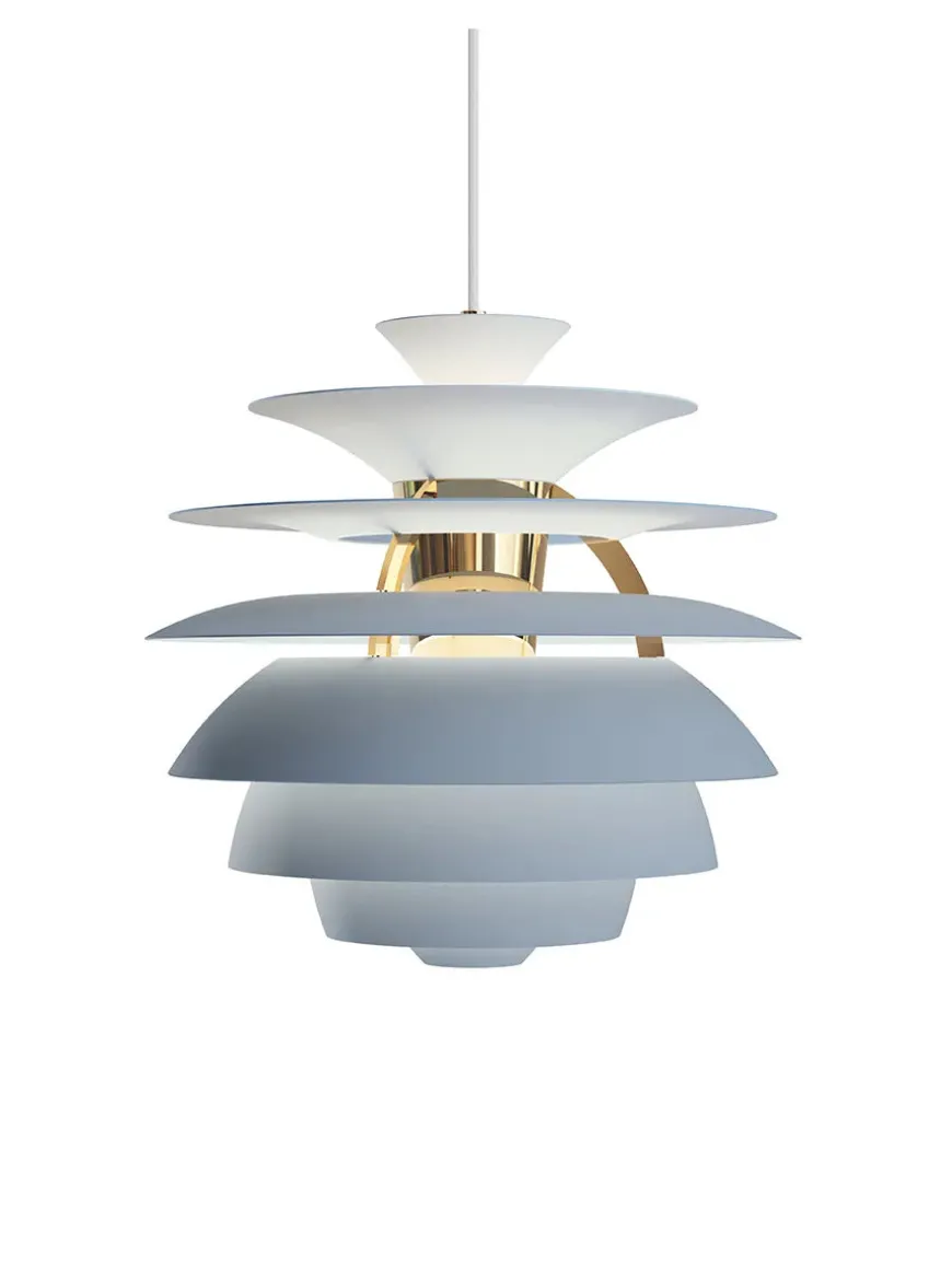 PH Snowball, soft white/chrome af Poul Henningsen