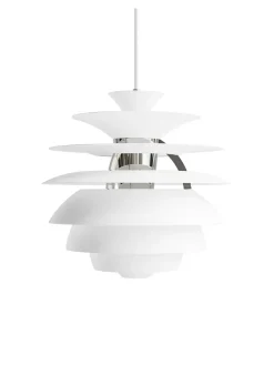 PH Snowball, soft white/chrome af Poul Henningsen