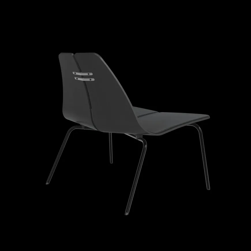 PK23 forsidepolstret, Black af Poul Kjærholm