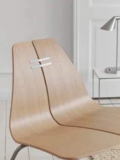 PK23 Lounge Chair, oak/steel af Poul Kjærholm
