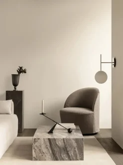 Plinth Low, grey galaxy marble fra Audo Copenhagen