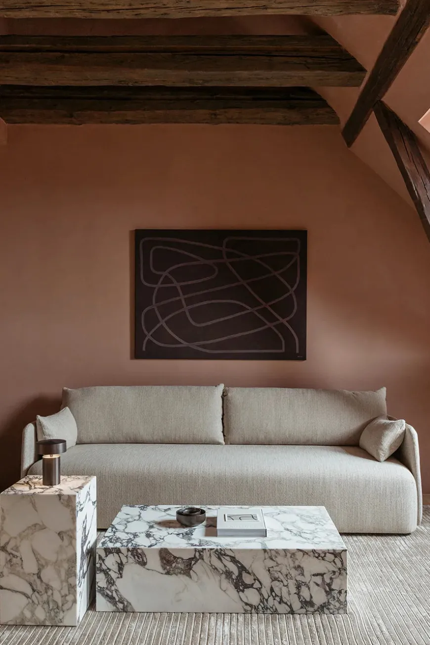 Plinth Low, grey galaxy marble fra Audo Copenhagen