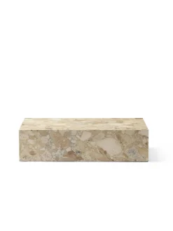 Plinth Low Sand Kunis Breccia marmor fra Audo Copenhagen