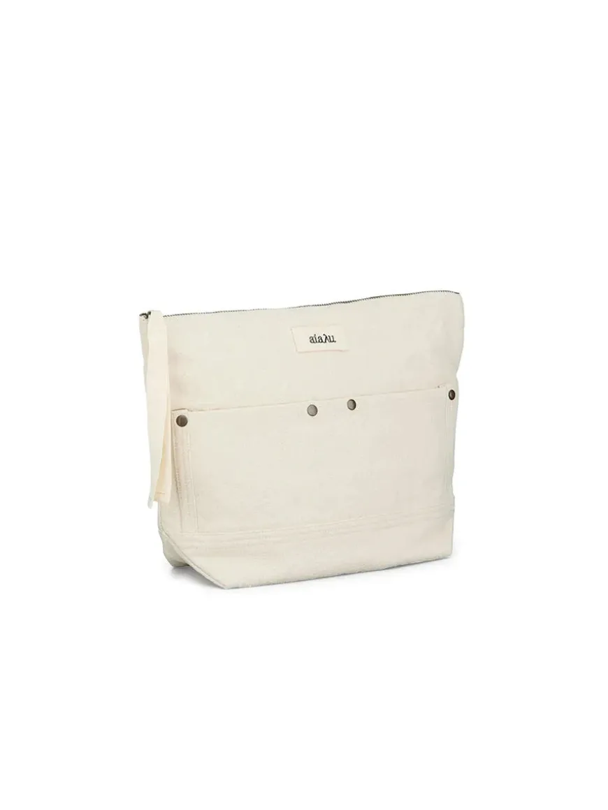 Pouch Pocket Canvas, pure ecru fra Aiayu