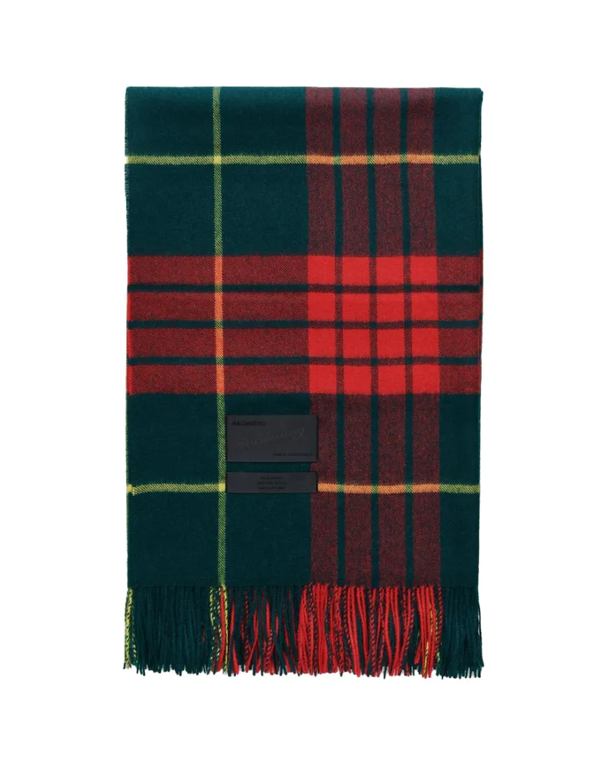 Queen blanket - Scottish green tartan fra Magniberg