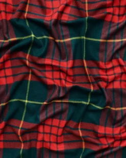 Queen blanket - Scottish green tartan fra Magniberg
