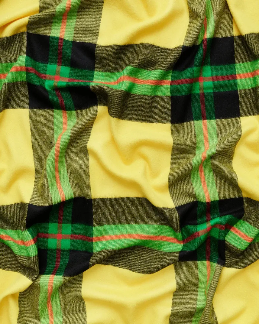 Queen blanket - Scottish green tartan fra Magniberg