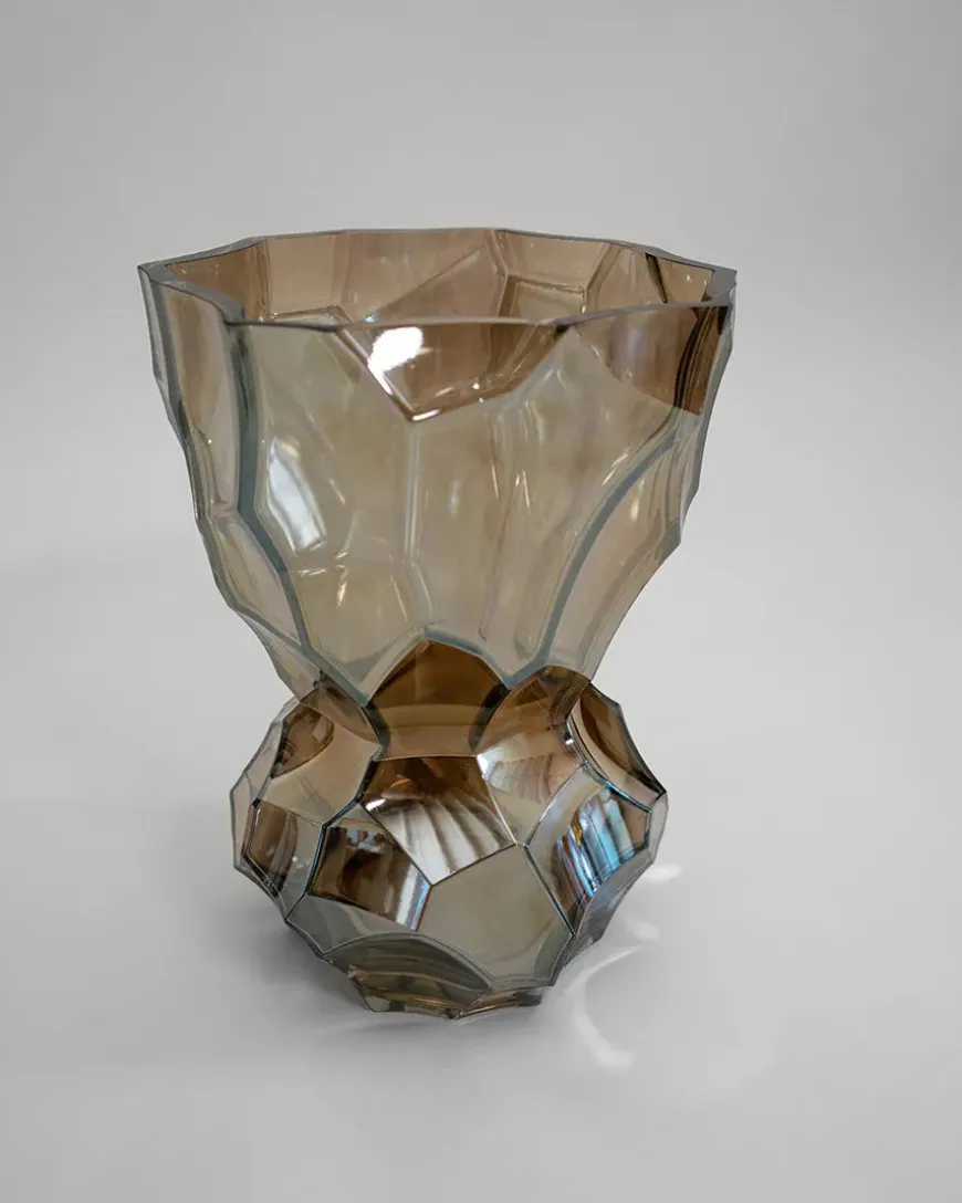 Reflection Vase, klar glas fra Hein Studio