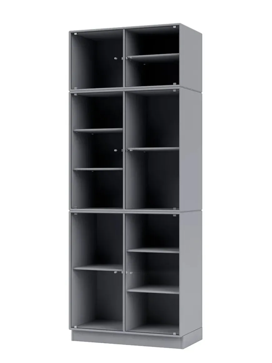 Ripple IV Vitrineskab, inkl. sokkel fra Montana