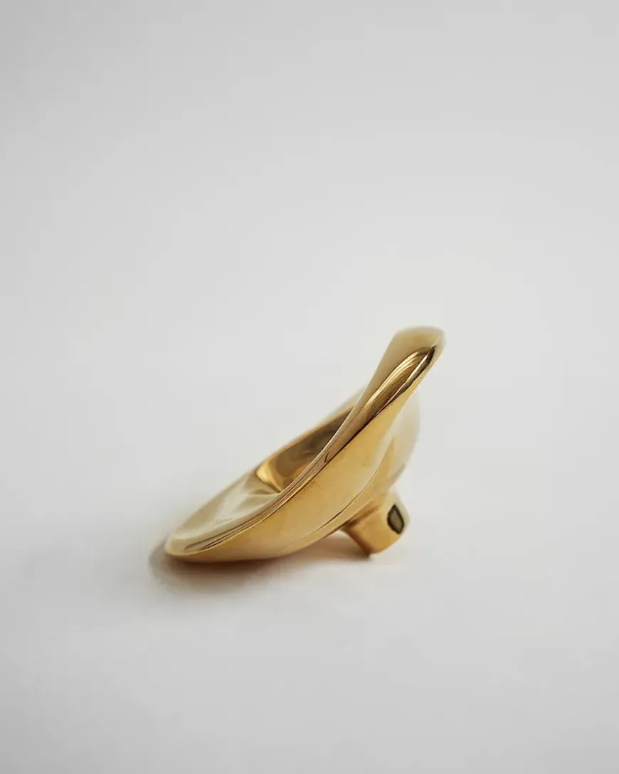 Ripple Knob Large, silver fra Hein Studio