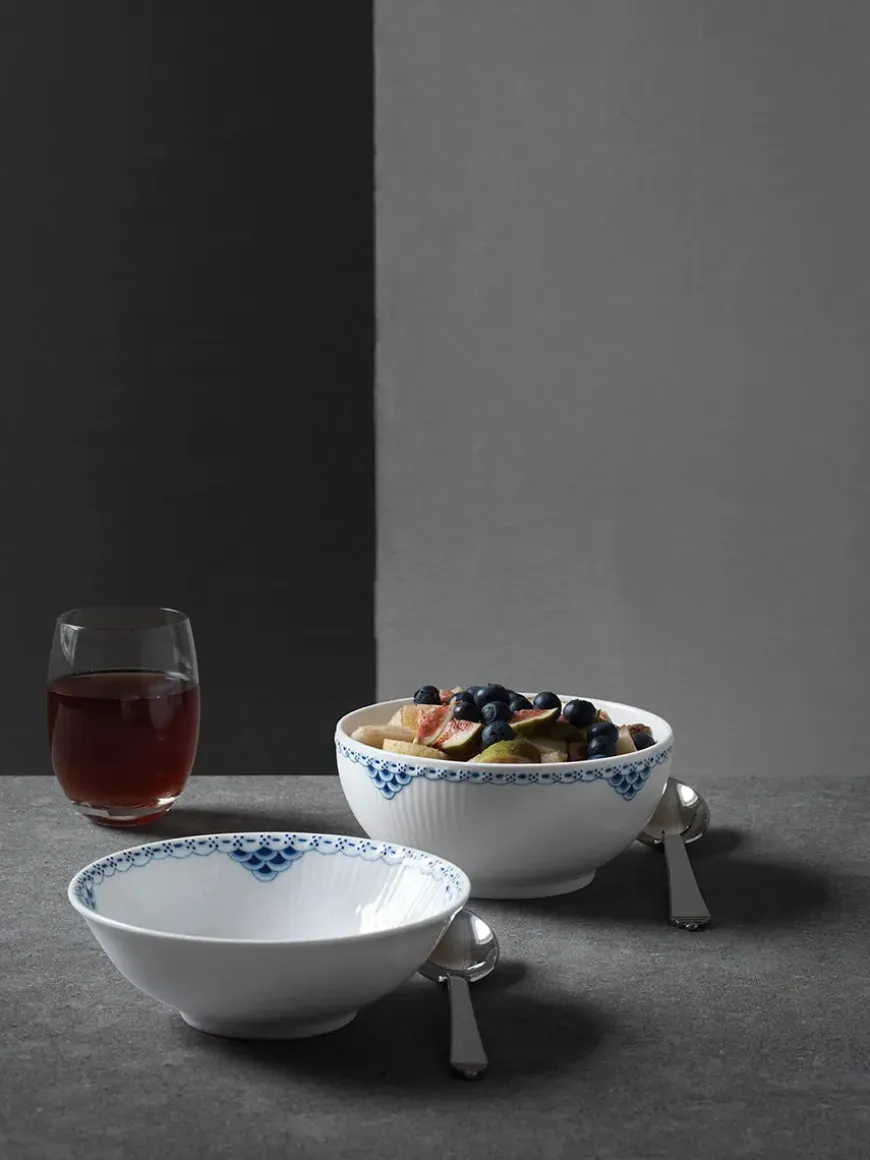 Royal Copenhagen Blå Mega Riflet, portionsskål 35 cl