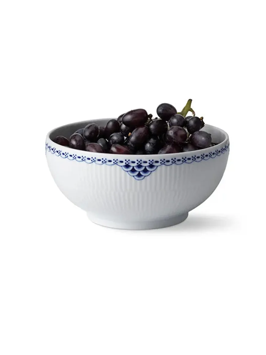 Royal Copenhagen Blå Mega Riflet, skål 18 cm