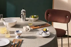 Royal Copenhagen Blå Mega Riflet Skål på fod, 8 cm