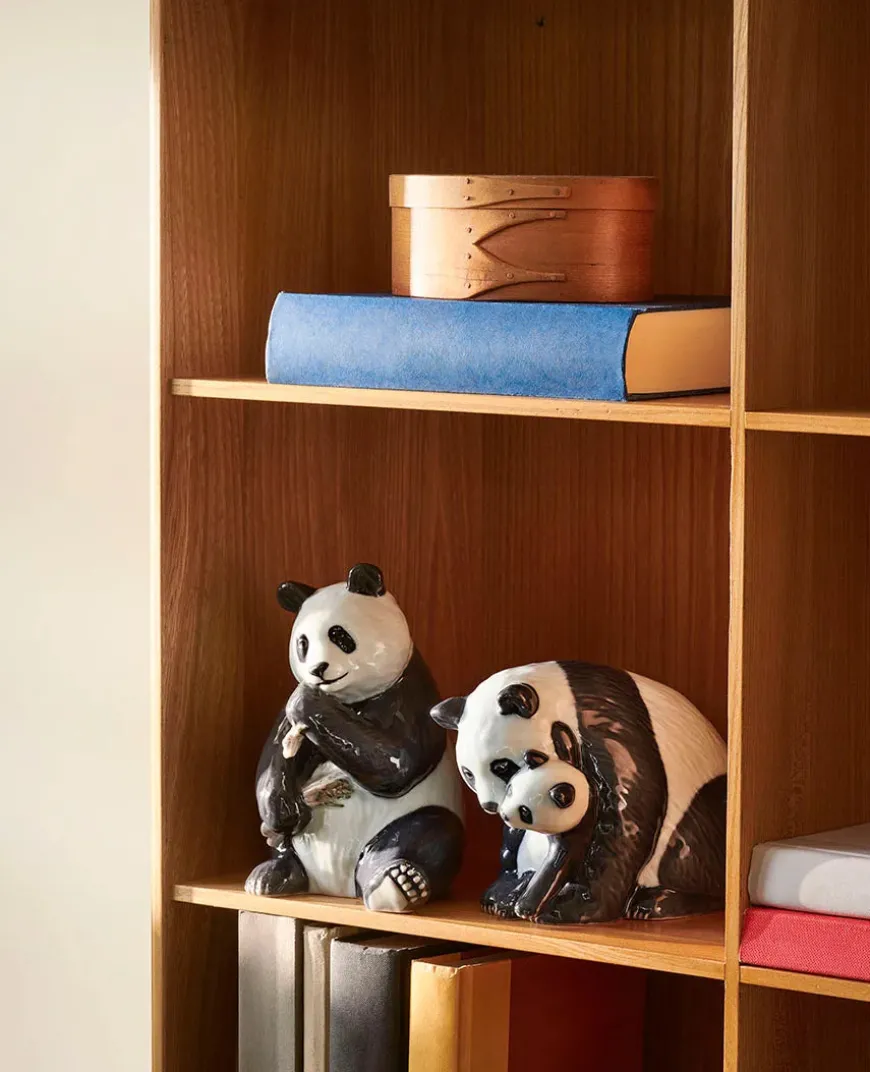 Royal Copenhagen Figurine Panda, spisende 18 cm