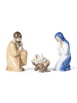 Royal Copenhagen Figurine Krybbespil, Josef, Maria & Jesusbarnet